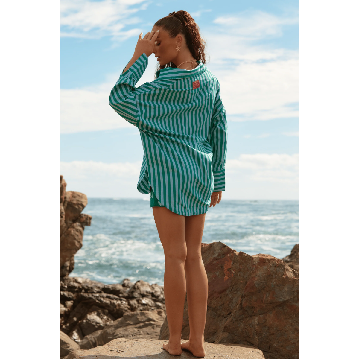 Sabbi The Don Julio Shirt Seas The Day - Green Stripe