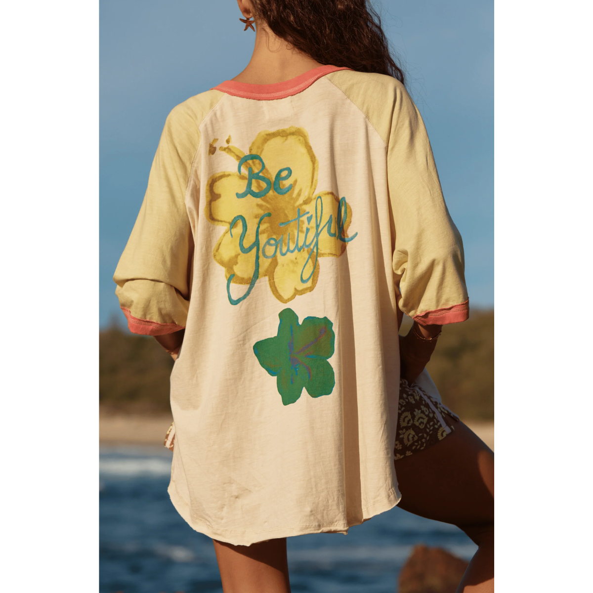 Sabbi Seas The Day Raglan Tee - Mustard
