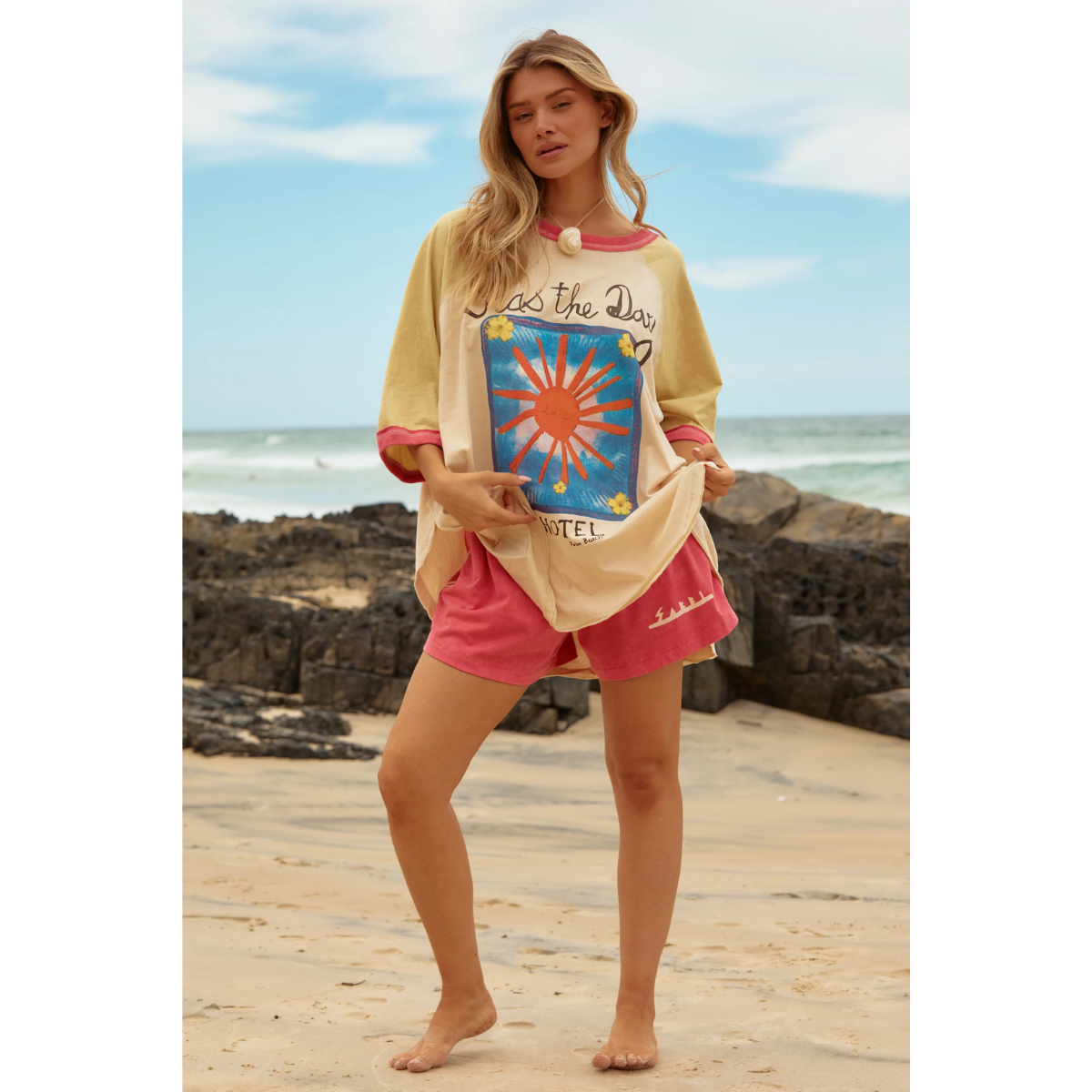 Sabbi The Chido Shorts - Seas The Day - Peach