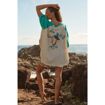 Sabbi Seas The Day Raglan Tee - Green