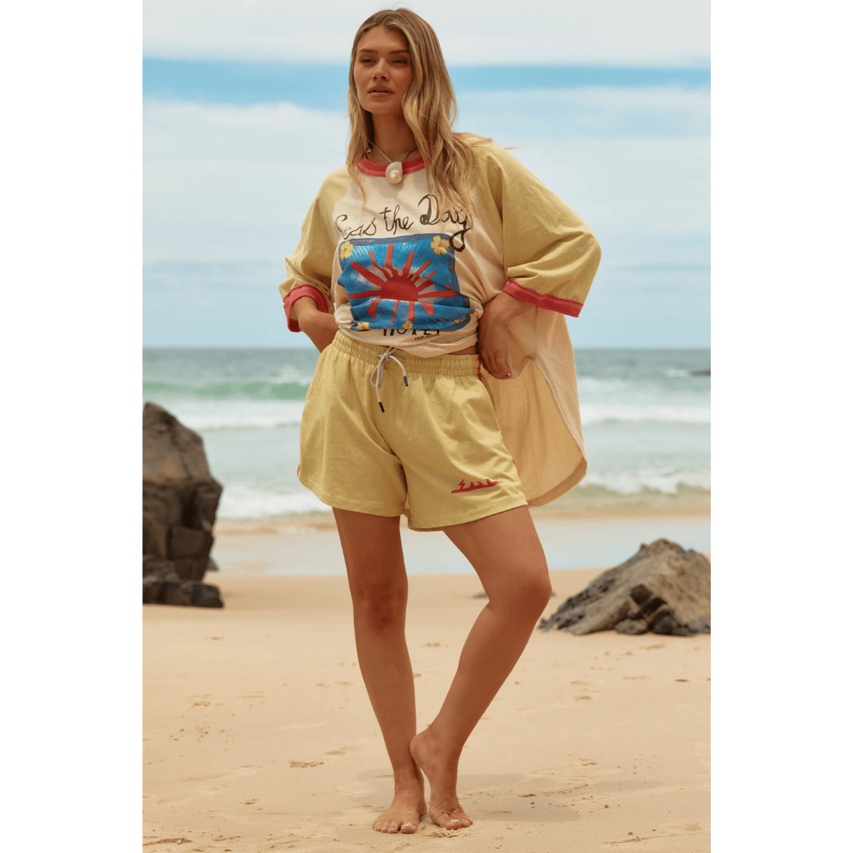 Sabbi The Chido Shorts - Seas The Day - Mustard