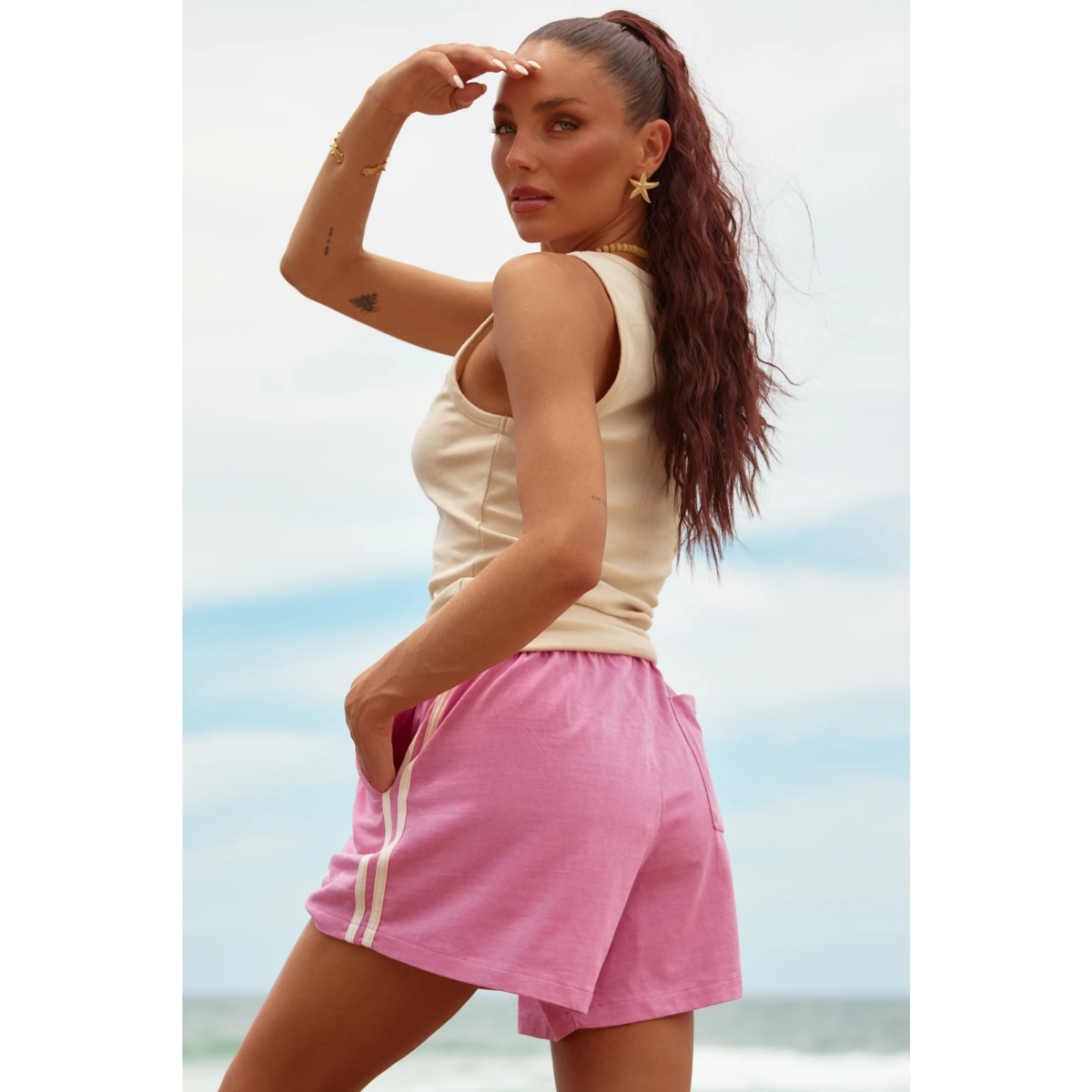 Sabbi The Chido Shorts - Seas The Day - Pink