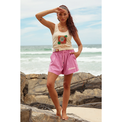 Sabbi The Chido Shorts - Seas The Day - Pink