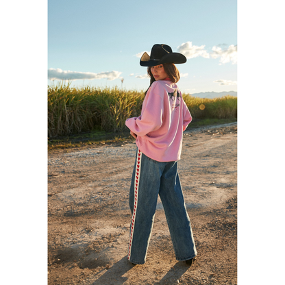 Sabbi I Love Country Music Crew - Pink - Shipping Mon 16th Feb