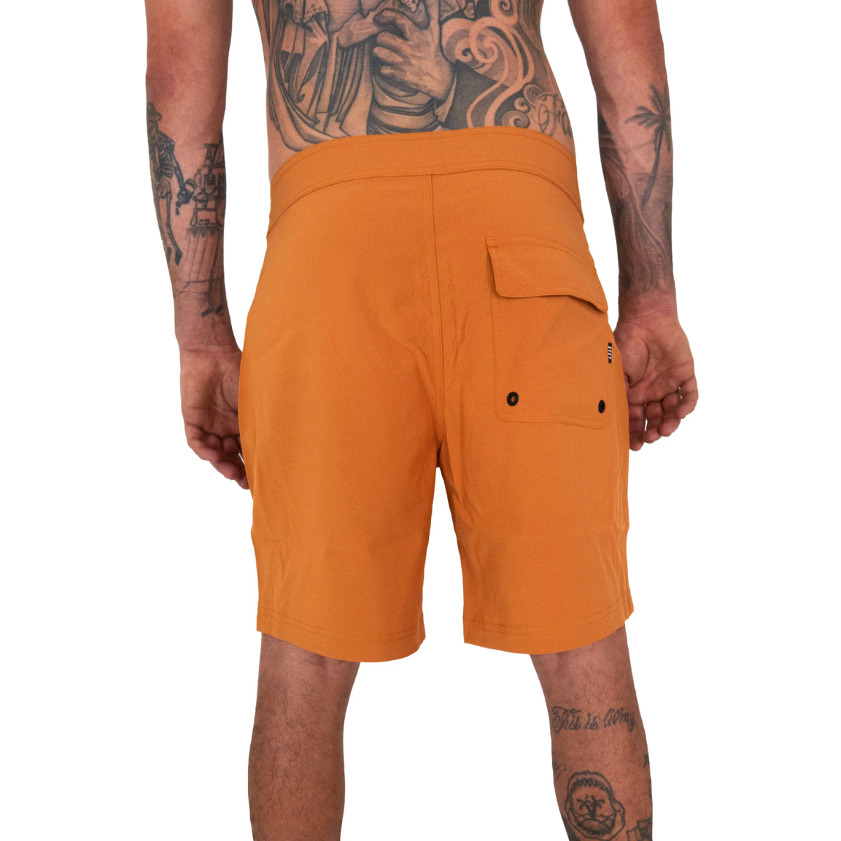 Stacey Mens Foundation Boardshort - Adobe Orange