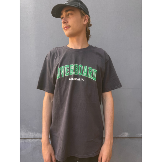 Overboard Surf Duke Tee Charcoal