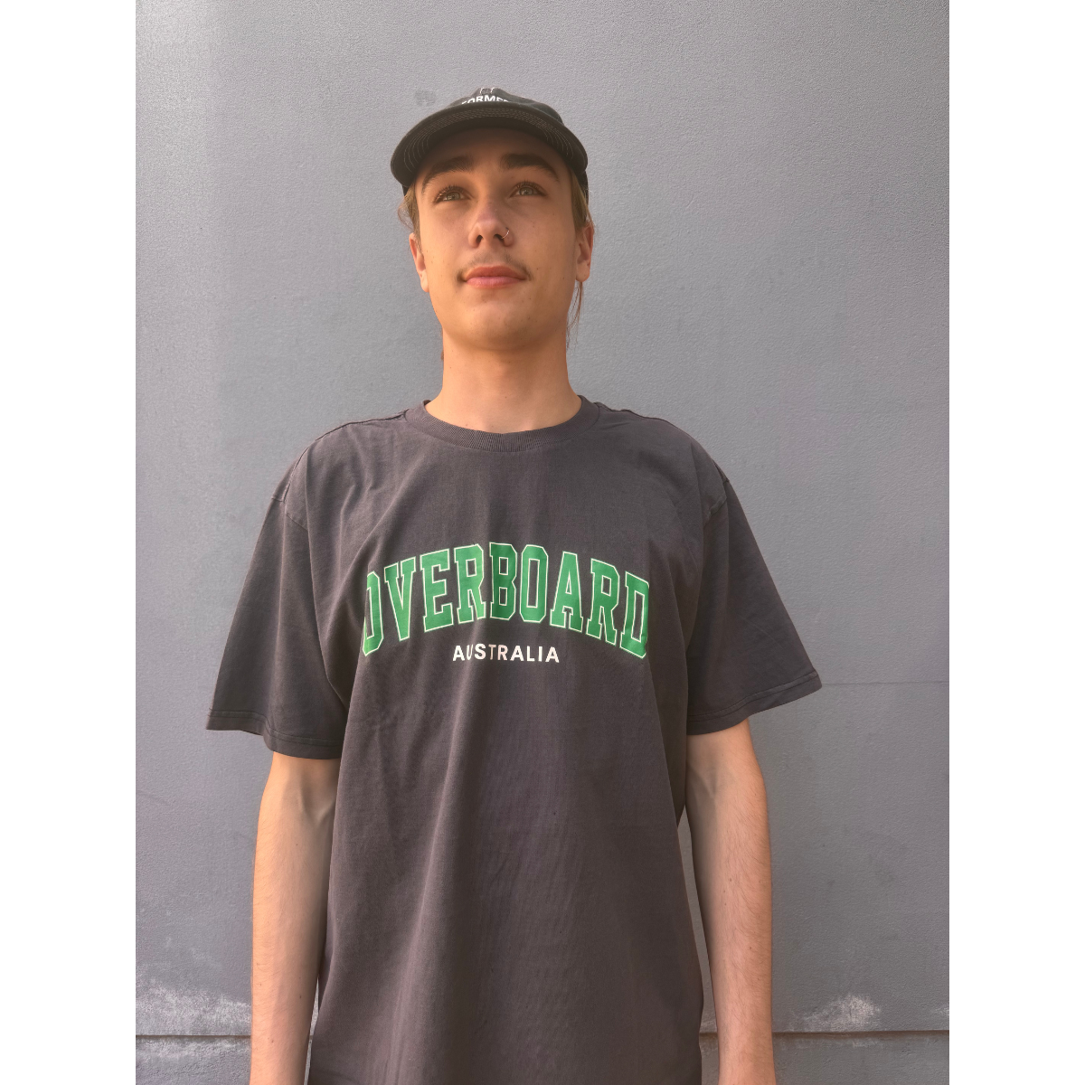 Overboard Surf Duke Tee Charcoal