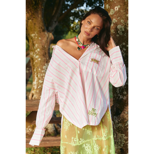 Sabbi The Don Julio Shirt You Are Enough - Pink Stripe