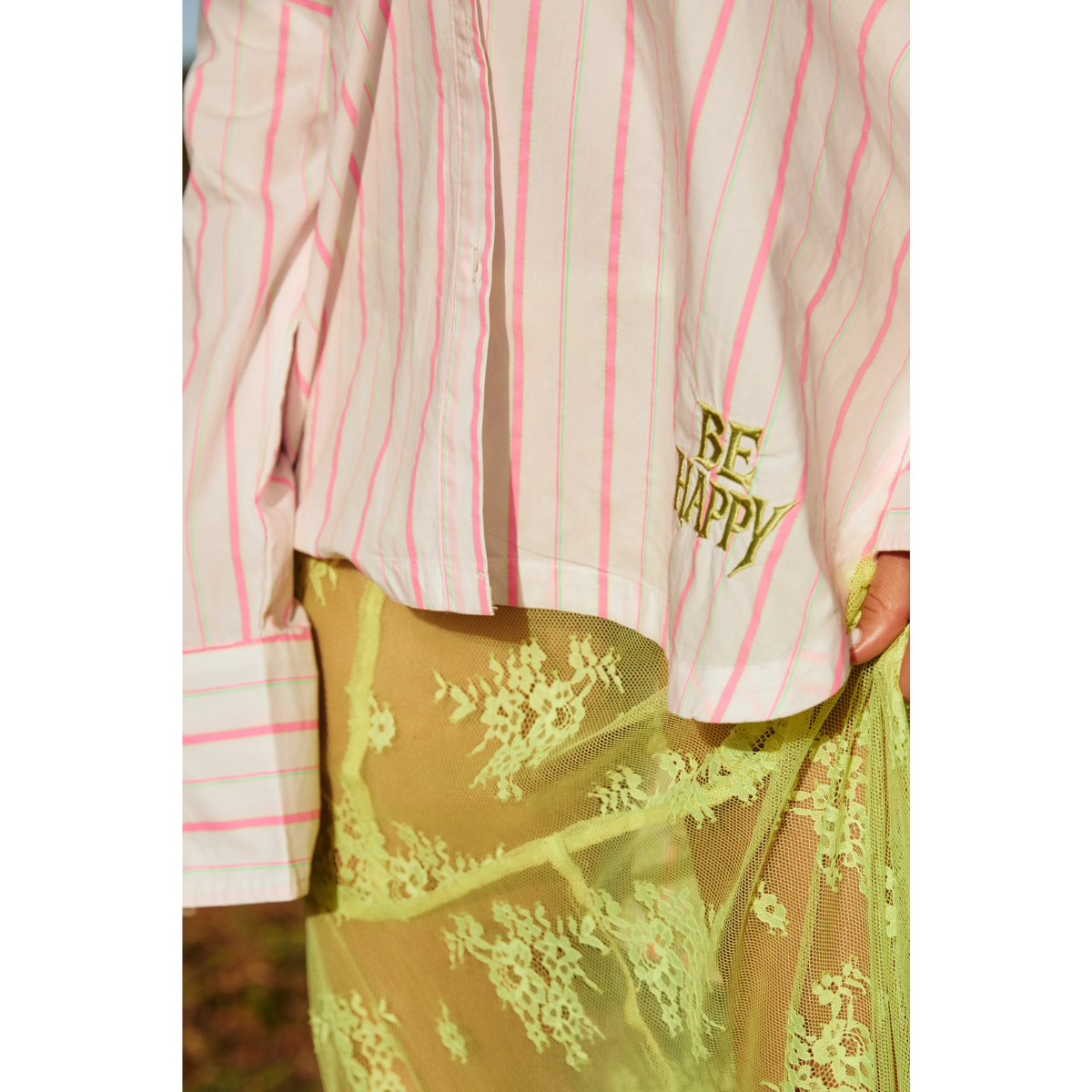 Sabbi The Don Julio Shirt You Are Enough - Pink Stripe