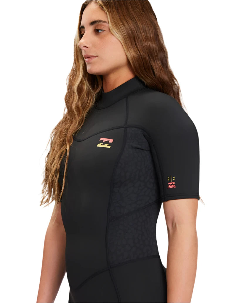 Billabong 2/2 Synergy Back Zip Short Sleeve Womens Springsuit