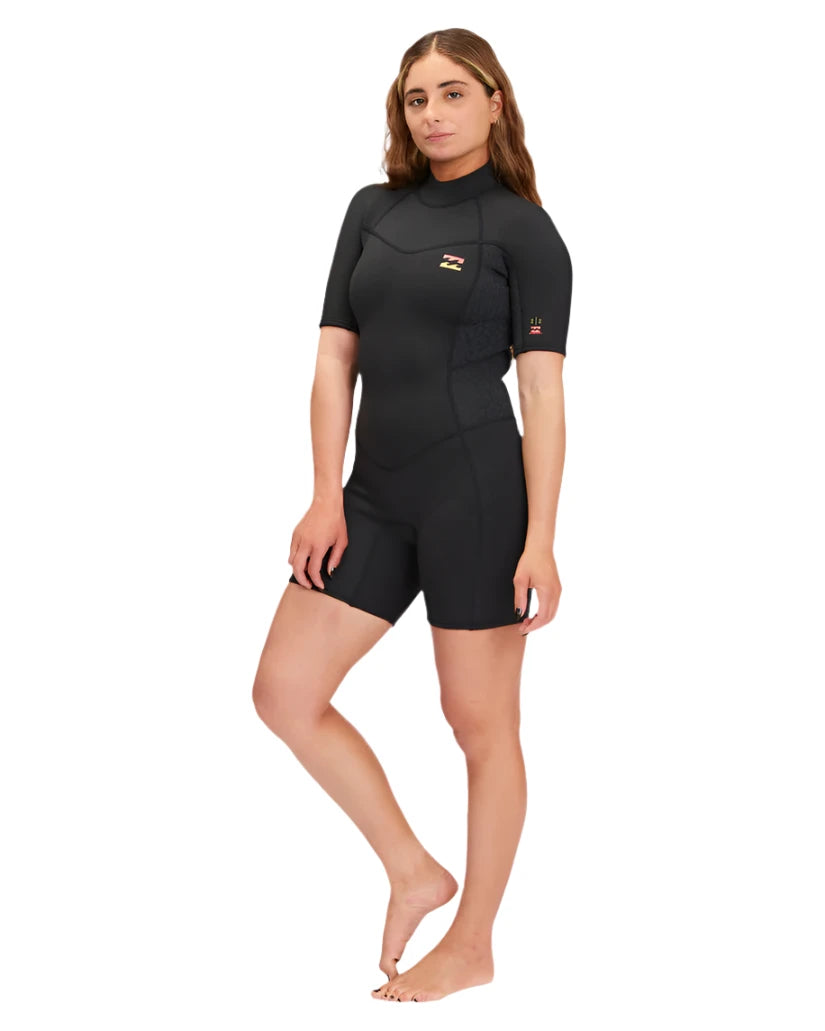 Billabong 2/2 Synergy Back Zip Short Sleeve Womens Springsuit