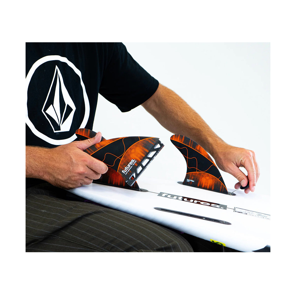 Future Fins Jack Robinson Signature Techflex Large - Orange