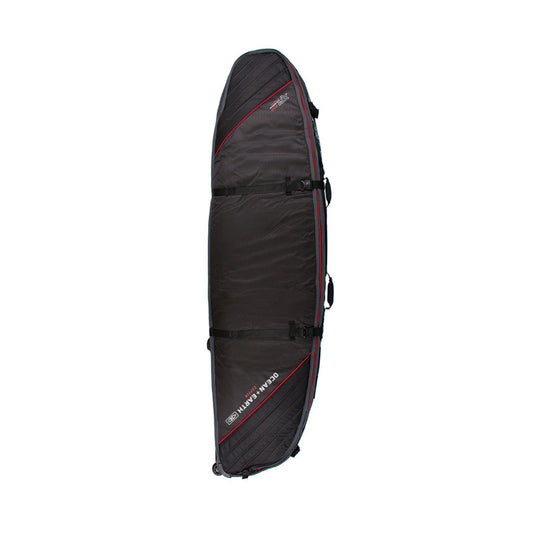 Ocean & Earth Triple Wheel Shortboard Cover - Black/Red