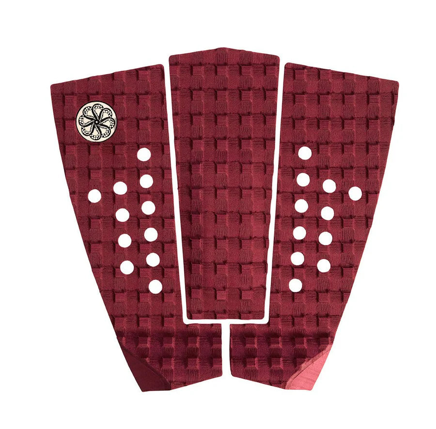 Octopus Scramble II Tail Pad  - Burgundy- Overboard Surf
