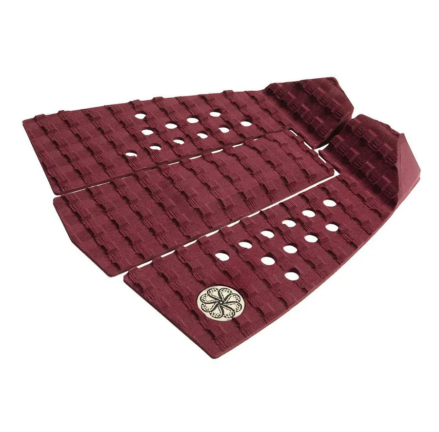 Octopus Scramble II Tail Pad  - Burgundy- Overboard Surf